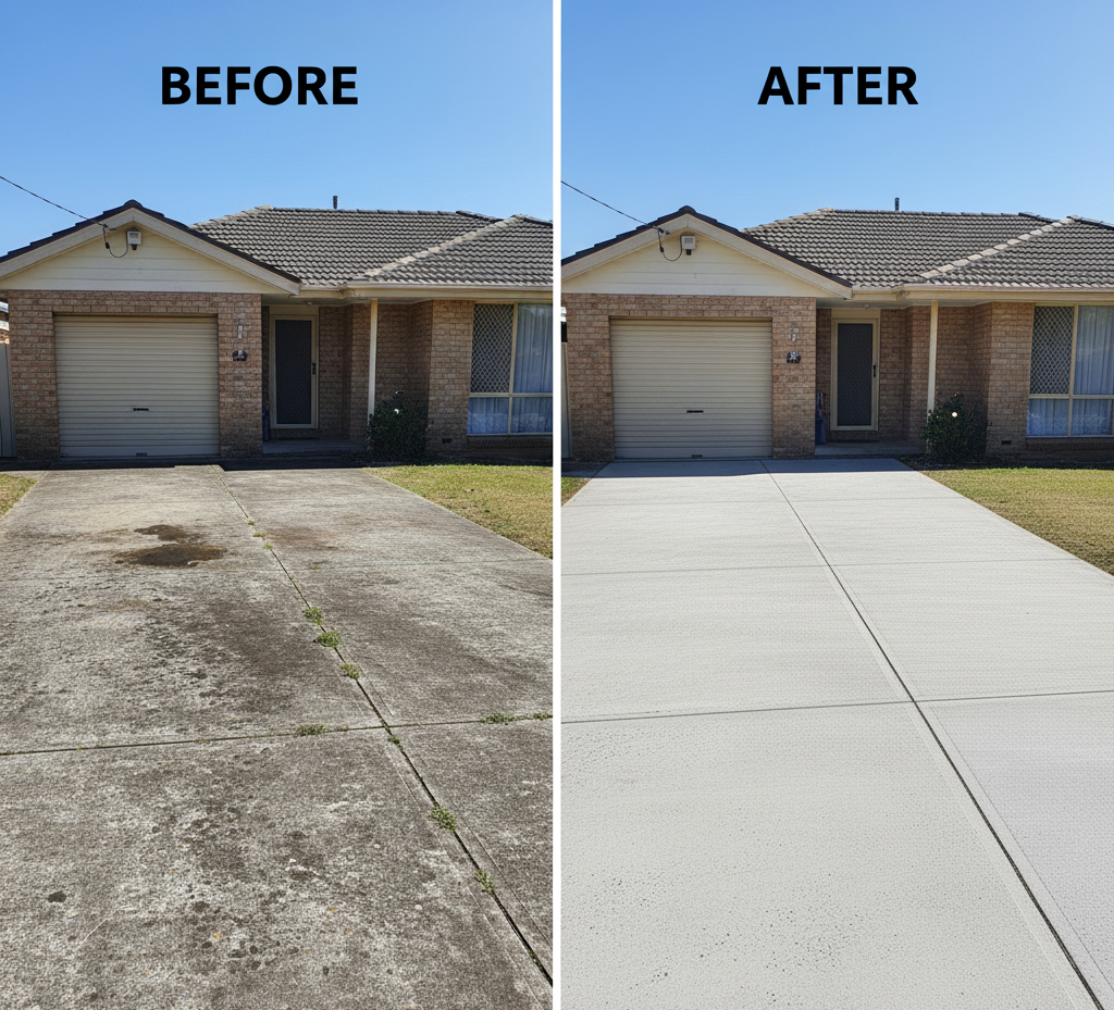 Driveway Before and After